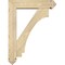 Ekena Millwork Imperial Arts and Crafts Rough Sawn Bracket w/ Offset Brace, Douglas Fir, 6"W x 24"D x 32"H BKT0604X24X32IMP03RDF - alternate 2